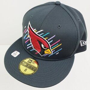 Arizona Cardinals 59Fifty Fitted Hat Crucial Catch Cancer Embroidered New Era 8